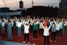 Published on 7/14/2003 Historical Photos: Falun Gong Practitioners in Weifang City, Shandong Province Invited to Perform at "All Peoples Fitness Sports Performance"


