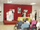 Published on 10/16/2002 Falun Gong Practitioner’s Painting Exhibition Finds a Warm Echo in the Hearts of People from President Bush’s Hometown