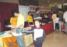 Published on 1/31/2001 Falun Gong booth drawing great interests from people at the Chinese Lunar New Year Festival in Houston Texas