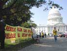 Published on 10/15/2000 Washington DC Practitioners Step Forward to Clarify the Truth of Falun Dafa: Promoting Dafa at Capitol Hill

