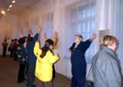 Published on 11/14/2001 Buddha’s Light Illuminates Everywhere
-- Zhang Cuiying Painting Exhibition in Russia