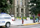 Published on 7/12/2001 The San Francisco-DC Van Tour arrives in Cheyenne, WO on the Fourth Day
