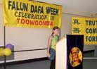 Published on 1/15/2002 Australia: City of Toowoomba Falun Dafa Week Opening Ceremony
