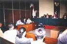 Published on 6/19/2002 Chinese Embassy fails to appear in Jakarta courtroom to respond to lawsuit brought by Falun Gong practitioners in Indonesia (Photos) 
