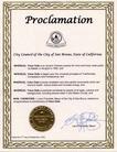 Published on 10/10/2003 Proclamation Extending Congratulations to Falun Dafa Practitioners, City of San Bruno, California [September 17, 2003]
