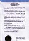 Published on 10/21/2003 Proclamation of Li Hongzhi Day and Falun Dafa Week, City of Fort Arthur, Texas [October 12, 2003] 
