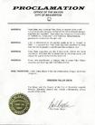 Published on 3/5/2003 Proclamation Recognizing Falun Dafa, City of Beaverton, Oregon