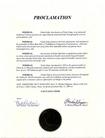 Published on 5/26/2003 The Mayor of the City of Frisco, E. Michael Simpson, proclaimed May 13, 2003 as Falun Dafa Week in the City of Frisco, Collin County, Texas.
