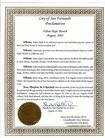 Published on 8/19/2003 Proclamation of Falun Dafa Month, City of San Fernando, California [August 15, 2003]
