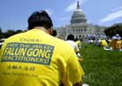 Published on 7/25/2002 Reuters: Falun Gong Practitioners Hold Rally on Capitol Hill to Protest the Persecution in China 