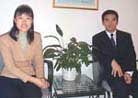 Published on 10/26/2000 Lin Xiaoxu couple returned USA