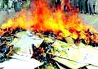 Published on 8/15/1999 Thousands of Dafa Publications are Confiscated, Torn Apart and Burned