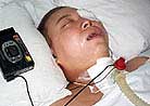 Published on 7/19/2000 Beijing practitioner Ms. Zhao xin’s neck vertebrae were fractured by police in Beijing for practicing Falun Gong in a park. After 6 months’ extreme suffering, she passed way in a Beijing hospital in December 11, 2000. 
