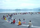 Published on 5/13/2000 Falun Gong practitioners in Hong Kong hold group practice in 2000.