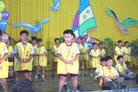 Published on 6/23/2002 Students of the Xinying National Elementary School in Tainan County, Taiwan Demonstrate Falun Gong Exercises at their Graduation Ceremony, June 18, 2002.
