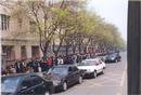Published on 4/20/2001 Falun Gong practitioners waiting quietly for a just decision by China’s Central Government officials on April 25, 1999. Police led the practitioners to Fuyou Street near Zhongnaihai, the government compound. 

