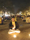 Practitioners Holding a 72-hour-long Candlelight Vigil During Jiang's Visit to Germany