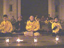 English Falun Gong Practitioners Holding Candlelight Vigil in Front of the Chinese Consulate