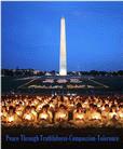 来自世界各地的法轮功学员在华盛顿烛光守夜悼念在中国大陆被迫害致死的同修  美国 2002-7-20