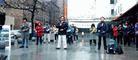Published on 4/30/2003 At 5 pm on April 26,2003, Falun Dafa practitioners in Montreal rallied at the Zhongshan Park in the center of Chinatown to solemnly commemorate the grand peaceful appeal held by more than 10,000 practitioners on April 25, 1999, which shocked the country and amazed the whole world. In the Zhongshan Park, a banner imprinted with words, "Commemorating the Fourth Anniversary of the 4.25 Peaceful Appeal Participated by 10,000 Practitioners" was hung. Many truth-clarifying posters were displayed along the pavement. 
