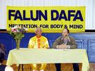Published on 4/16/2003 On April 12, 2003, the Seattle city government’s Recreation and Leisure Department held a symposium entitled, "Falun Gong is good for both body and mind"at the Queen Anne Community Center. For a long period of time, local Dafa practitioners have been actively involved in community activities.