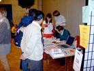Published on 11/13/2002 During the Expo from November 8 to 10, the Falun Gong information booth was one of the most positively received booths. Hundreds of people eagerly signed up to attend free Falun Gong workshops.