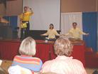 Published on 4/1/2004 On March 26-28, 2004, a three-day Body, Mind, Spirit Expo was held in Edmonton, the capital of Alberta, Canada. Practitioners from Edmonton participated in the Expo to introduce Falun Dafa.