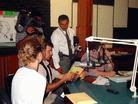 Published on 3/28/2003 From February 19 to 28, 2003,practitioners went to Honduras in Central America to introduce Falun Dafa and clarify the truth to the local people. A television interview during a live radio was broadcasted at the popular Radio-America.