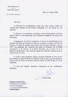 Published on 10/21/2002 French Presidential Office Replies to the Falun Gong Association to Express Concern over the Torture of Falun Gong Practitioners in China