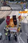 香港法轮功学员举行“法轮功和平理性反迫害”大游行，要求停止迫害法轮功 释放所有被关押的法轮功学员  香港  2004-5-2