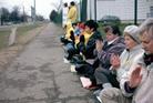 From April 26 to 29, 2003, Falun Dafa practitioners in Latvia held a peaceful appeal outside the Chinese Embassy and support the lawsuit against Jiang Zemin 