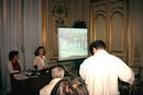 Practitioners in France hold press conference to expose Jiang Zemin's persecution of Falun Gong, July 12, 2001