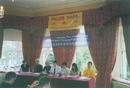 Published on 7/30/2001 Ireland practitoiners hold a press conference to protest Two-year persecution on July 20, 2001