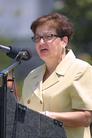 Published on 8/2/2002 Deputy president of the "National Organization For Women," Ms. Olga Vives was giving a speech.