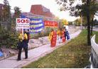 Published on 10/18/2001 Practitioners Arriving at the Chinese Consulate in Ottawa