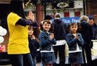 Published on 9/30/2003 On 9/27/03, Scotland practitioners attended the ¡°Peace Festival¡± in Garussgol City which conducts by the Spirit Aid. Dafa practitioners demonstrated the exquisite affable Falun Gong by the innermost feelings tranquil and Compassionately strength to the people.
