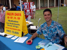 Published on 3/8/2006 Australia: Falun Dafa Club at the University of Western Sydney Participates in 2006 Welcome New Students Week (Photos)