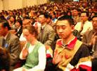 Published on 4/28/2002 On April 27, 2002, the Boston Falun Dafa Experience Sharing Conference solemnly began in John Hancock Hall in downtown Boston.