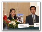 Two Plaintiffs in the Lawsuit Filed against Jiang in Germany Attending a Press Conference on the Lawsuit