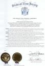 新泽西州参议院和众议院2000年10月通过联合立法决议表彰李洪志老师，祝贺法轮大法周