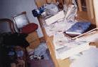 Published on 2/19/2002 A Falun Gong practitioner’s home after it is searched by the Beijing Police.