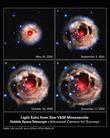 “哈勃”拍摄到麒麟座正在爆发的恒星快速的亮度变化