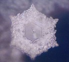 Published on 11/2/2004 Photo of water crystal after reading it with Germany of "Love and Thankfulness"