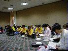 Published on 5/29/2001 New Jersey Falun Gong practitioners had a group Fa-study during National Memorial Day long weekend, 2001.