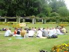 Published on 8/12/2004 New Falun Dafa practitioners in Belgium study the Fa in a park.