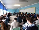 法轮功学员在乌克兰克拉玛多尔斯克市举行集体学法炼功交流活动2007-3-10