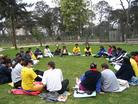 Published on 9/18/2004 Falun Gong practitioners in Peru held a weekend group Fa-study, 2004.