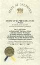 美国特拉华州众议院颁发表彰令, 祝贺法轮大法洪传十周年 2002-05-13
