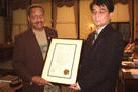 Published on 4/11/2002 City Council of Paterson, New Jersey held a ceremony  On April 9, 2002 to issue a Resolution declaring the week of January 28 to February 3, 2002 as "Falun Dafa Week" in the City of Paterson.
