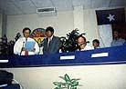 Published on 9/1/2000 Mayor Stone R. Williams attends the ceremony of "Falun Dafa Week" in City of New Braunfels, Texas.
